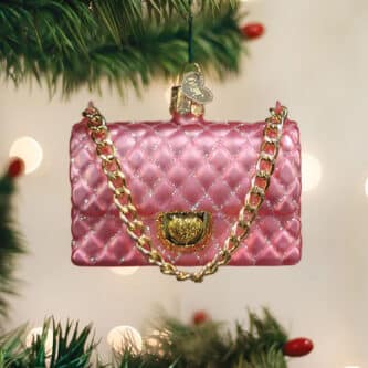 Quilted Purse Ornament Old World Christmas