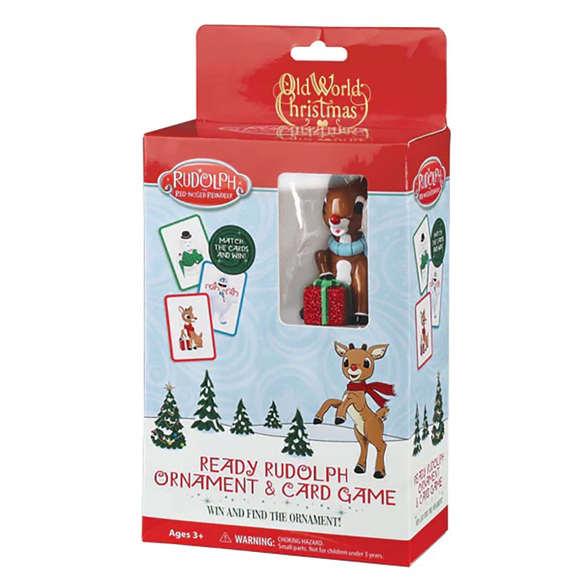 Ready Rudolph Game and Ornament Old World Christmas Box