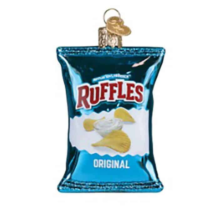 Ruffles Original Chips Ornament Old World Christmas Back