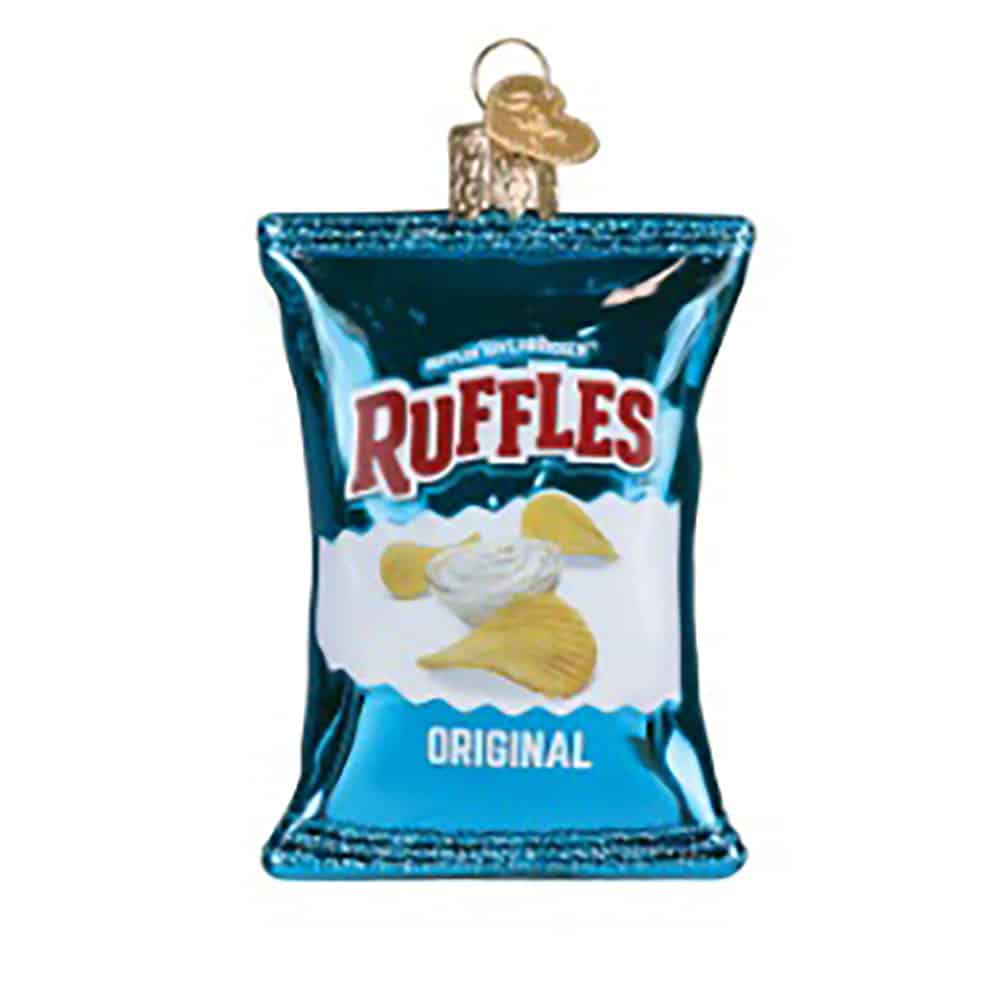 Ruffles Original Chips Ornament Old World Christmas Back