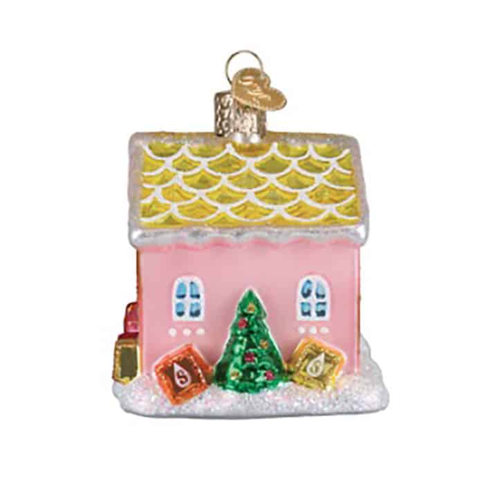 Starburst Cottage Ornament Old World Christmas Side