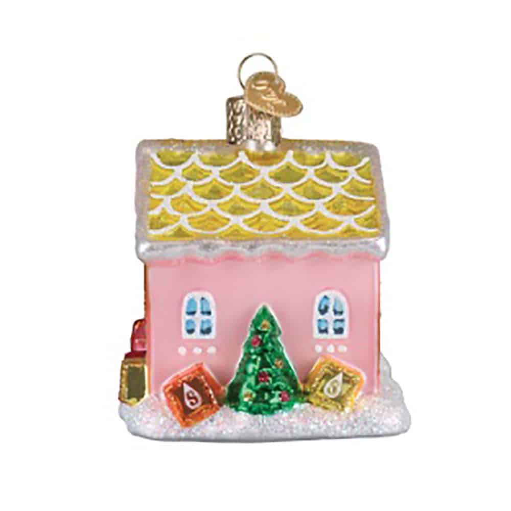 Starburst Cottage Ornament Old World Christmas Side