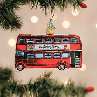 The Rolling Stones British Bus Ornament Old World Christmas