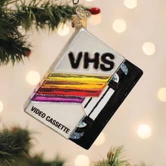 VHS Cassette Tape Ornament Old World Christmas