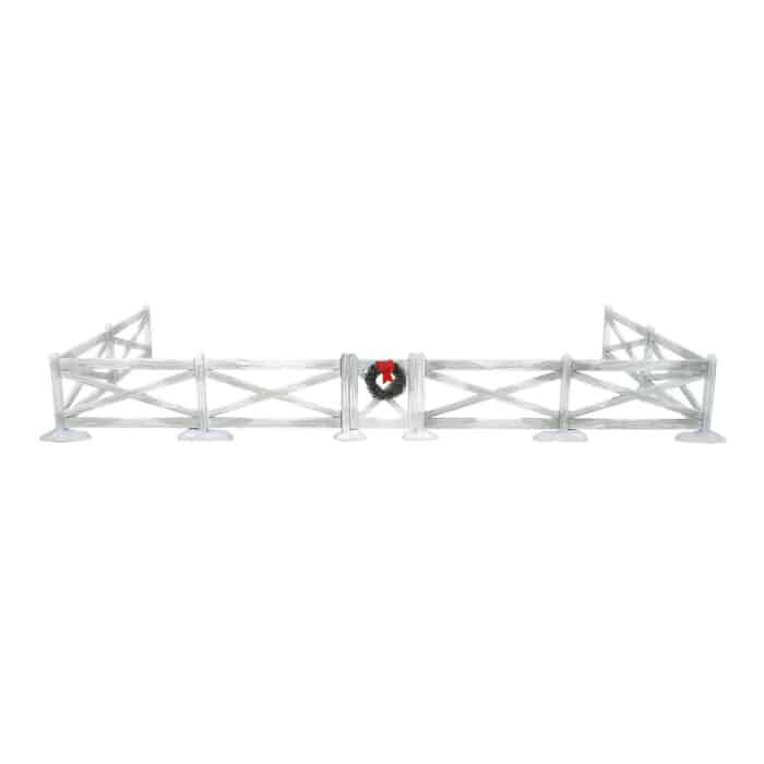 White Crossbuck Fence Set Cross Product D56 New Full Fence