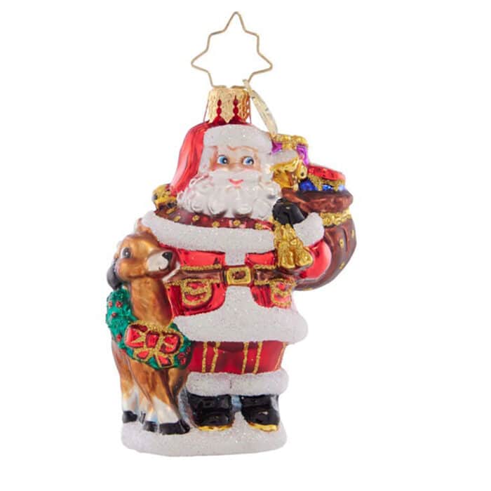 a Woodland Walk Santa Gem by Radko Front