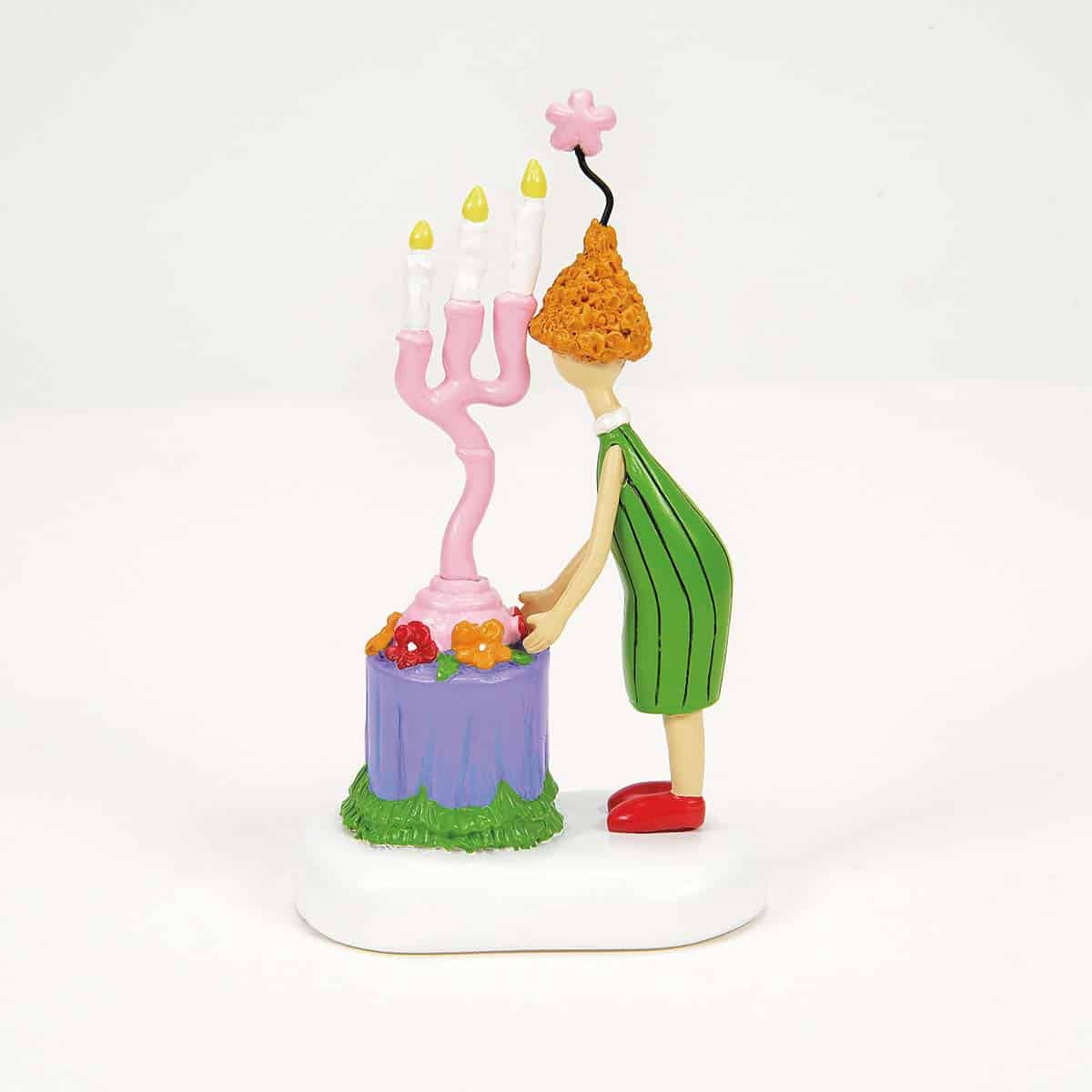 Auntie Who Sets a Centerpiece Grinch Village D56 Back