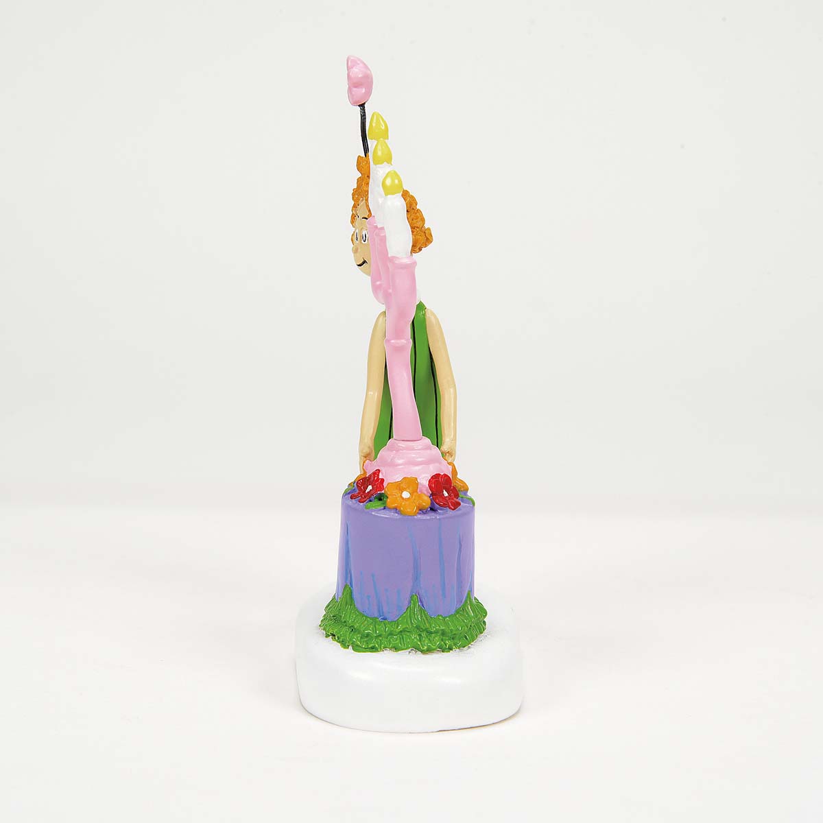 Auntie Who Sets a Centerpiece Grinch Village D56 Side Two