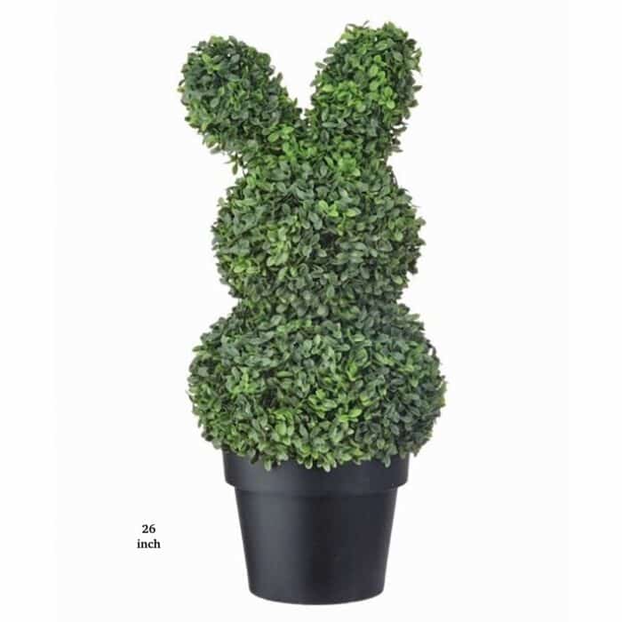 Boxwood Bunny Topiary Two Sizes 26 Inch