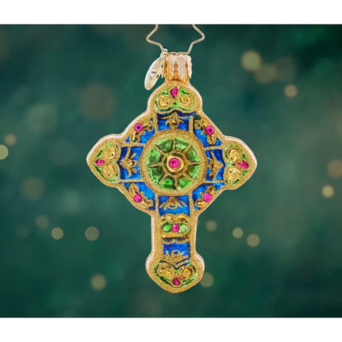 Brilliant Bejeweled Cross Gem by Radko