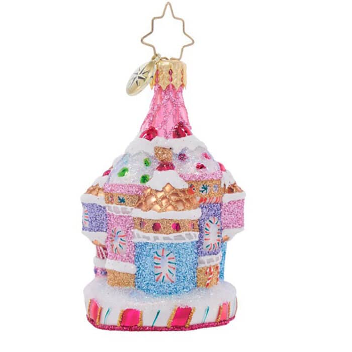 Candy Cane Castle Gem by Radko Back