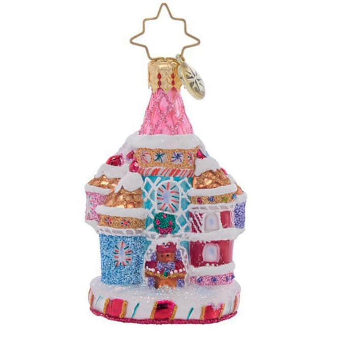 Candy Cane Castle Gem by Radko Front