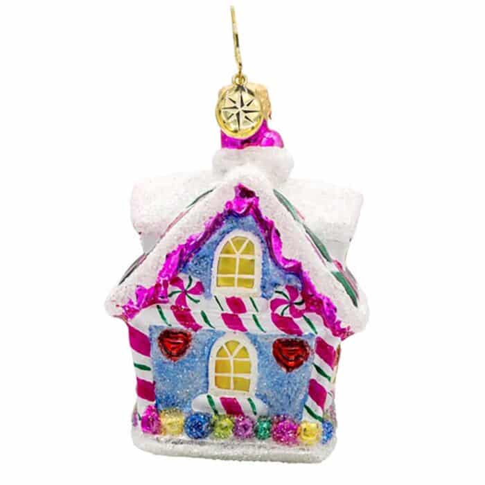 Candy Coated Cottage Gem by Radko Back