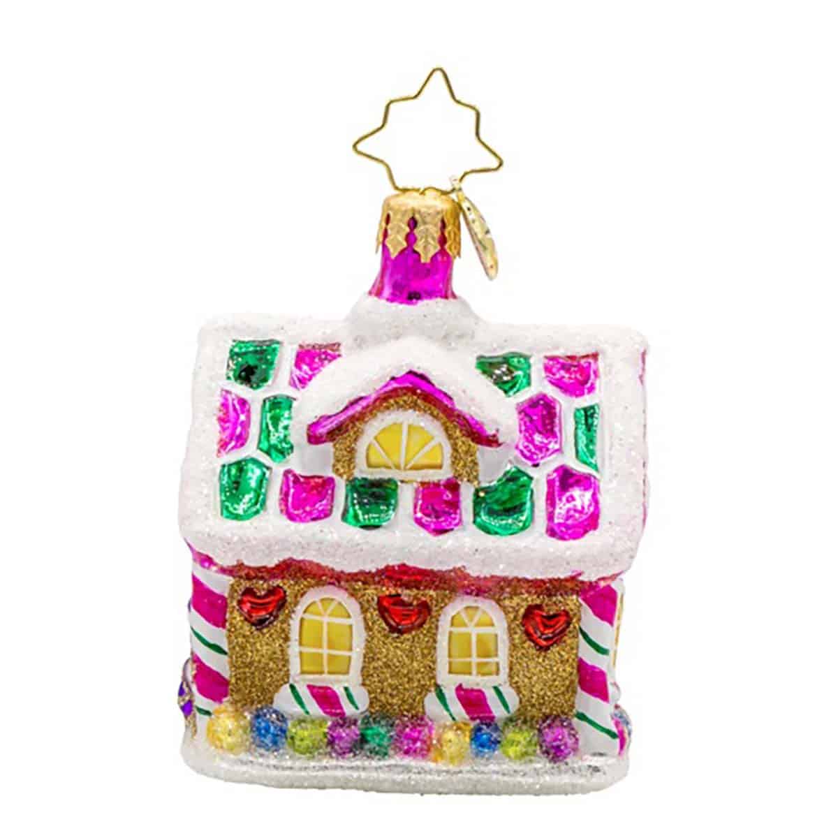 Candy Coated Cottage Gem by Radko Side