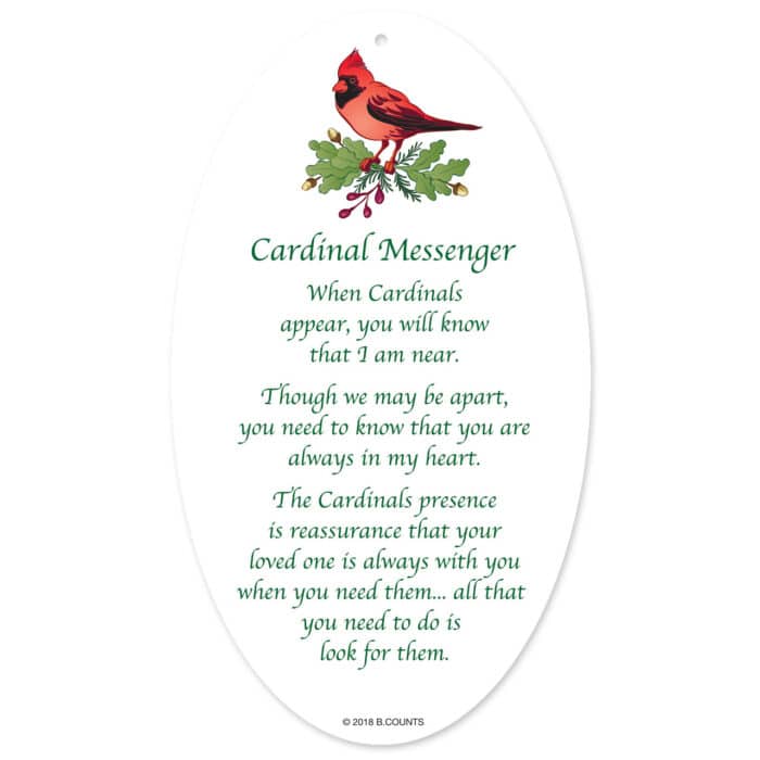 Cardinal Messenger Facets Collection Card