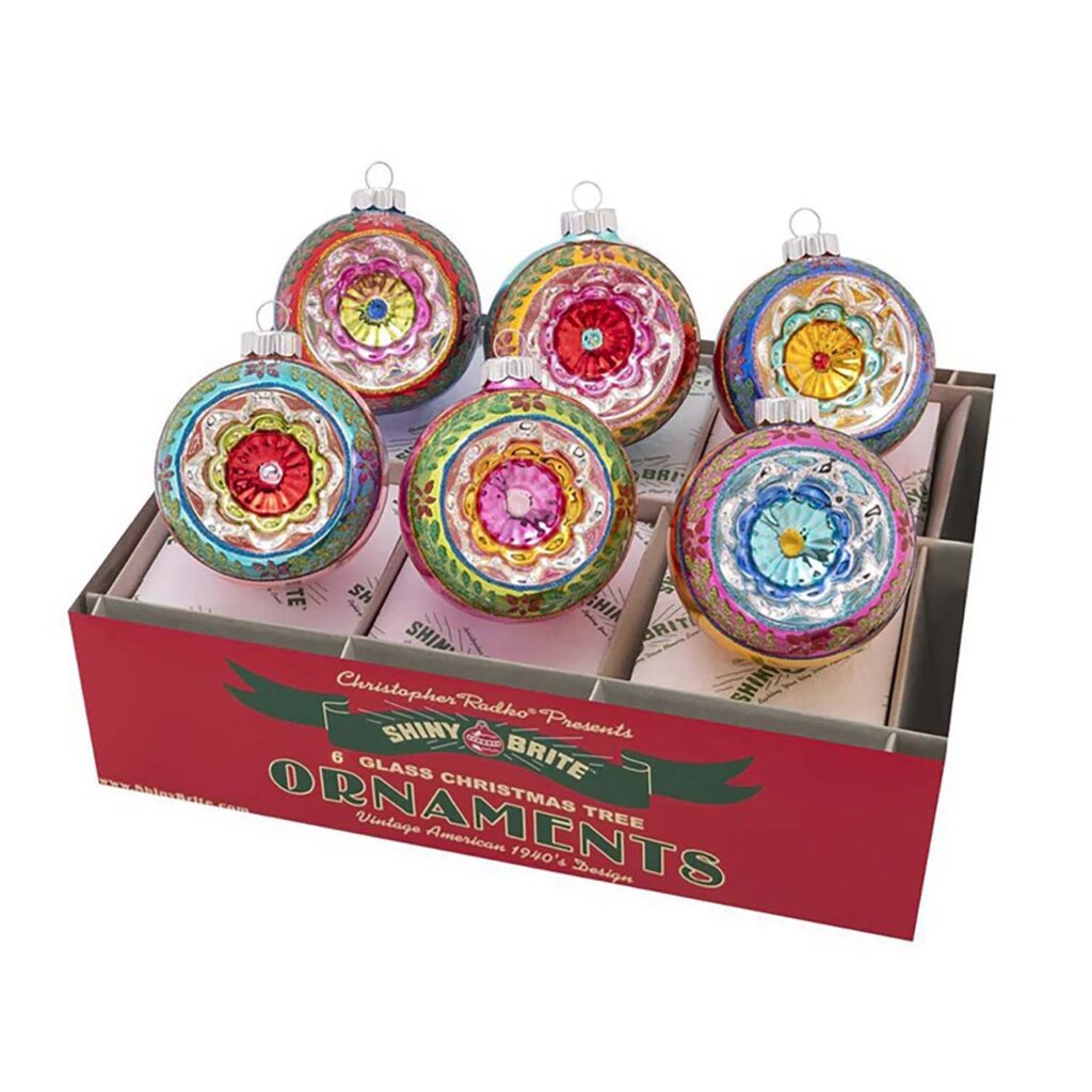 Christmas Confetti Reflector Rounds Shiny Brite by Radko