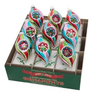 Festive Fete Reflector Tulips Shiny Brite By Radko