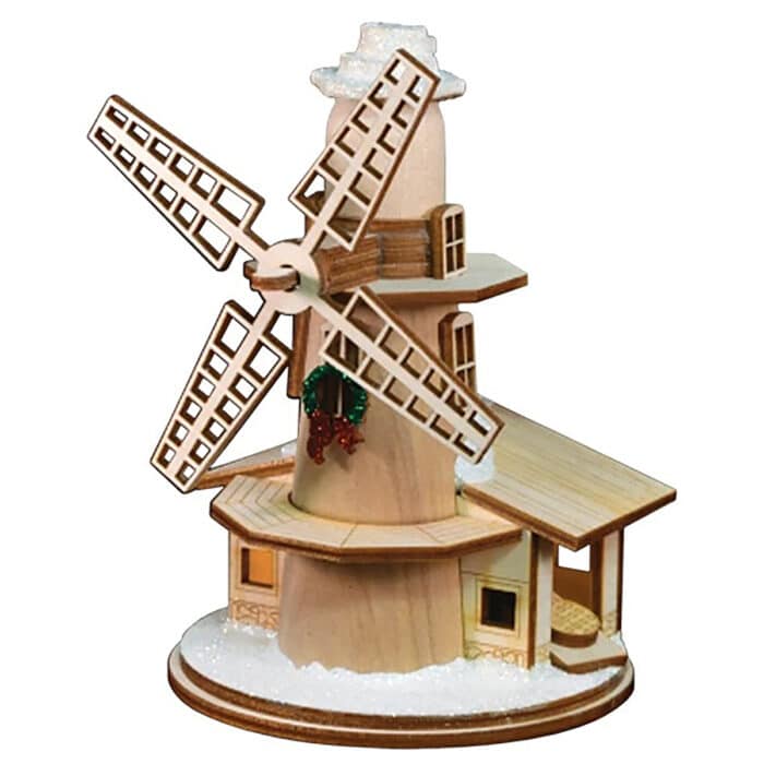 Ginger Cottage Windmill Ornament Old World Christmas Plain