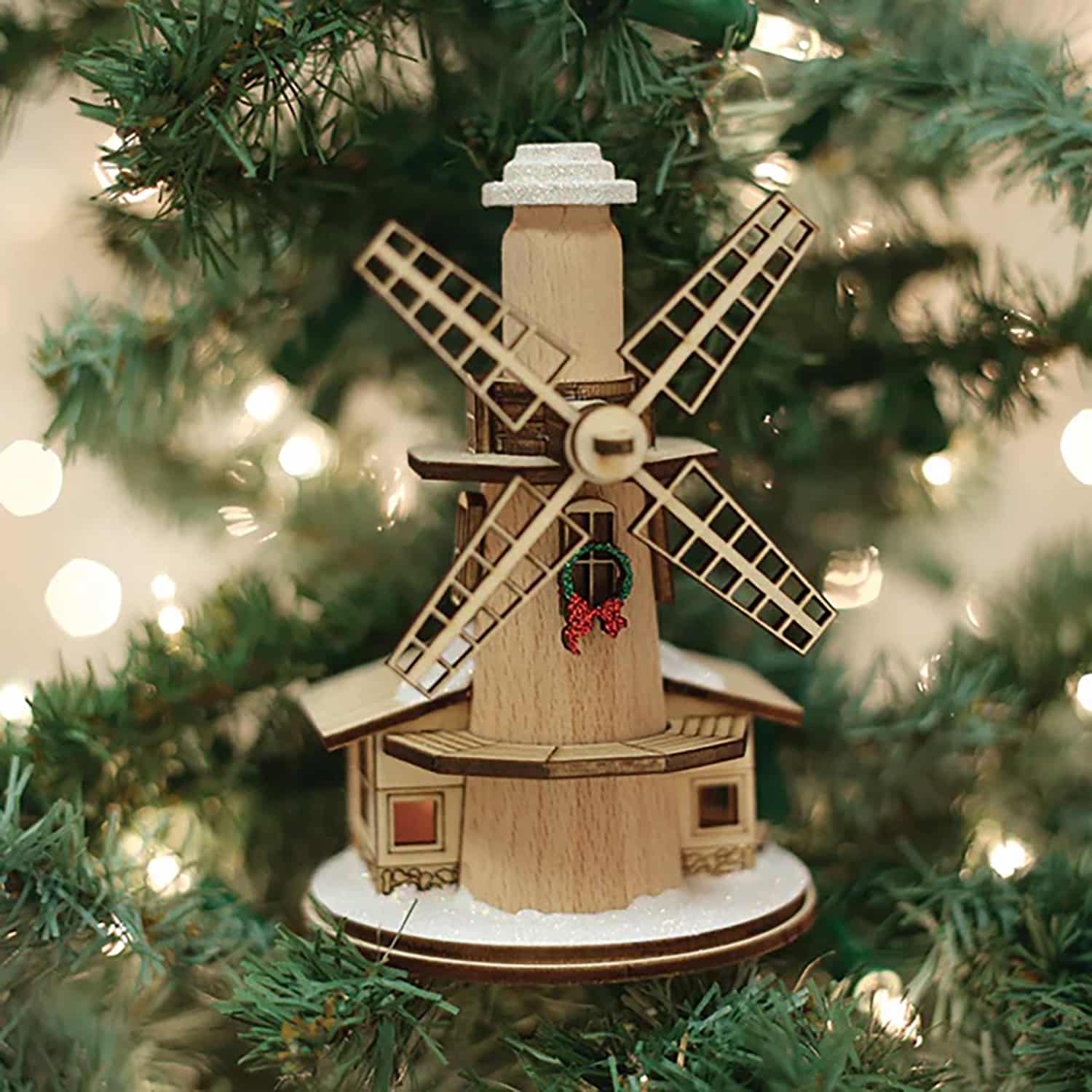 Ginger Cottage Windmill Ornament Old World Christmas