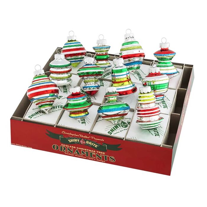 Holiday Splendor Decorated Shapes Shiny Brite by Radko