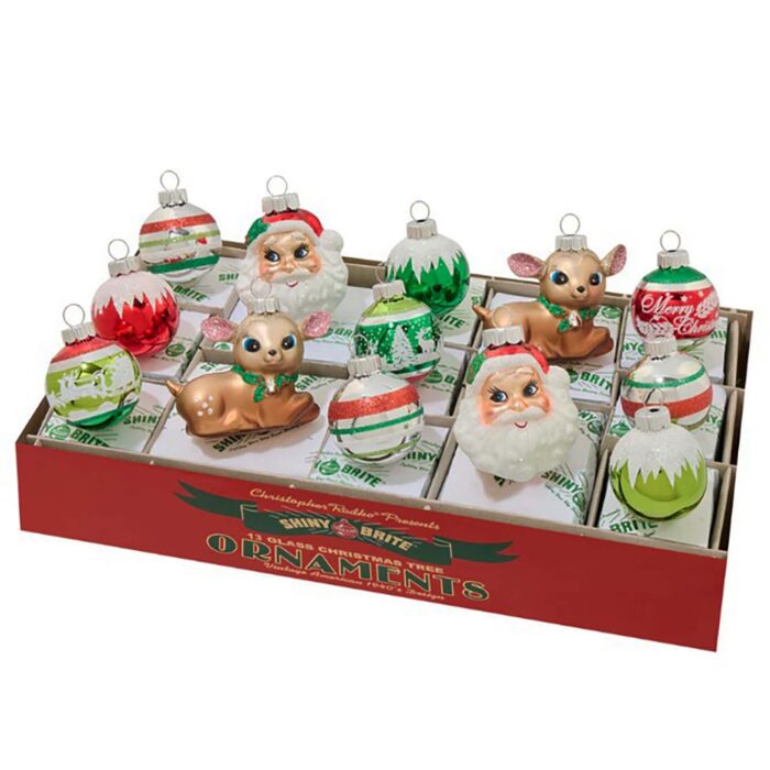 Holiday Splendor Figures and Rounds Shiny Brite by Radko