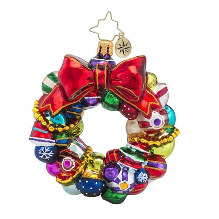 Joyful Wreath Gem by Radko Front