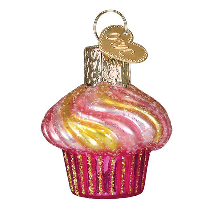 Mini Cupcake Ornament Old World Christmas Side