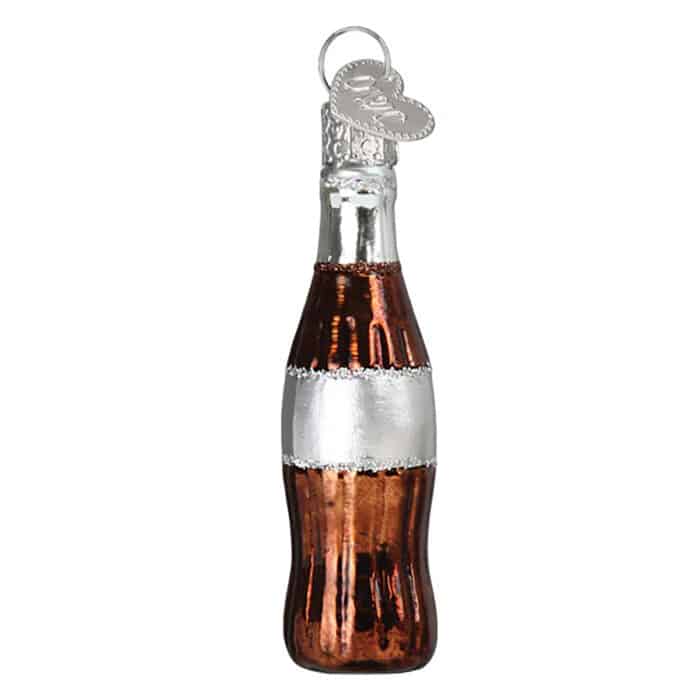 Mini Diet Coke Bottle Ornament Old World Christmas Back