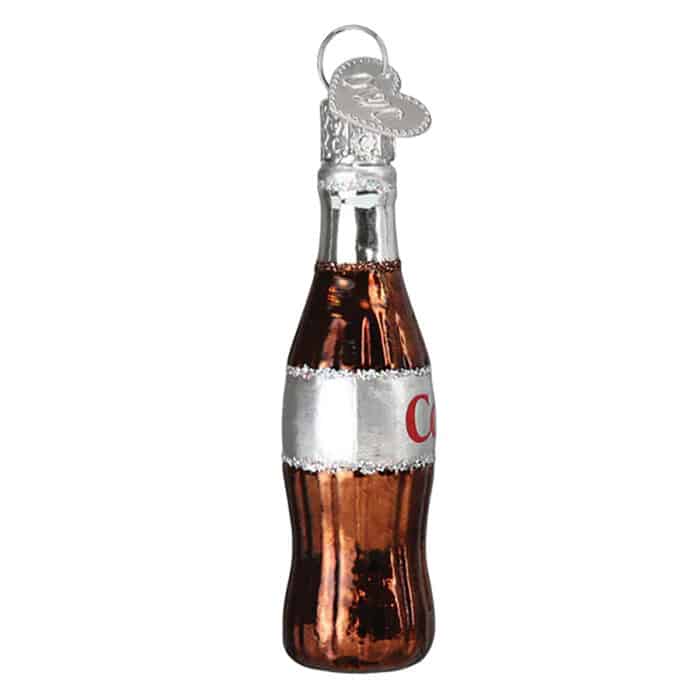 Mini Diet Coke Bottle Ornament Old World Christmas Side