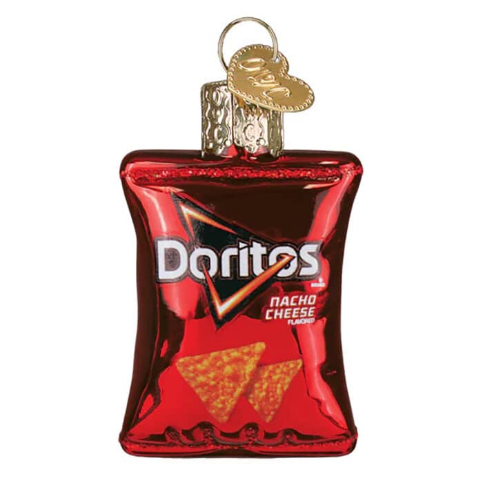 Mini Doritos Nacho Cheese Chips Ornament Old World Christmas Back