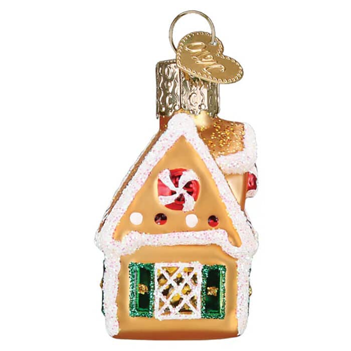 Mini Gingerbread Ornament Old World Christmas Side