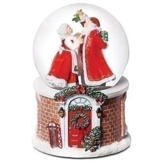 Musical Santa Mrs Claus Water Dome