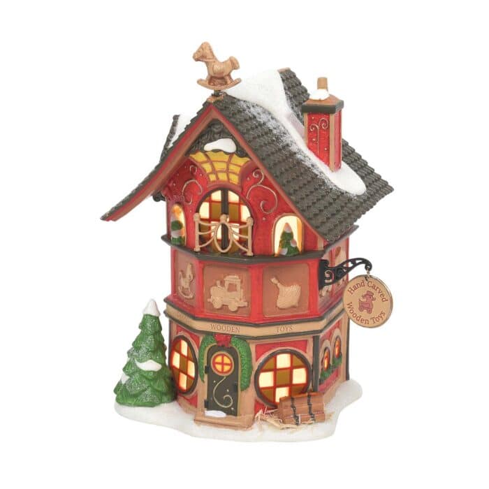 North Poles Finest Wooden Toys North Pole Village D56