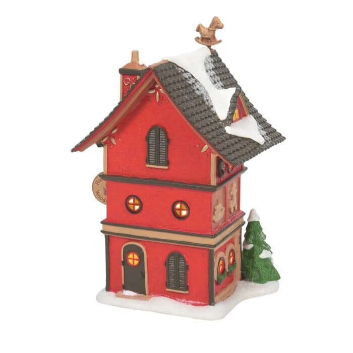 North Poles Finest Wooden Toys North Pole Village D56 Back