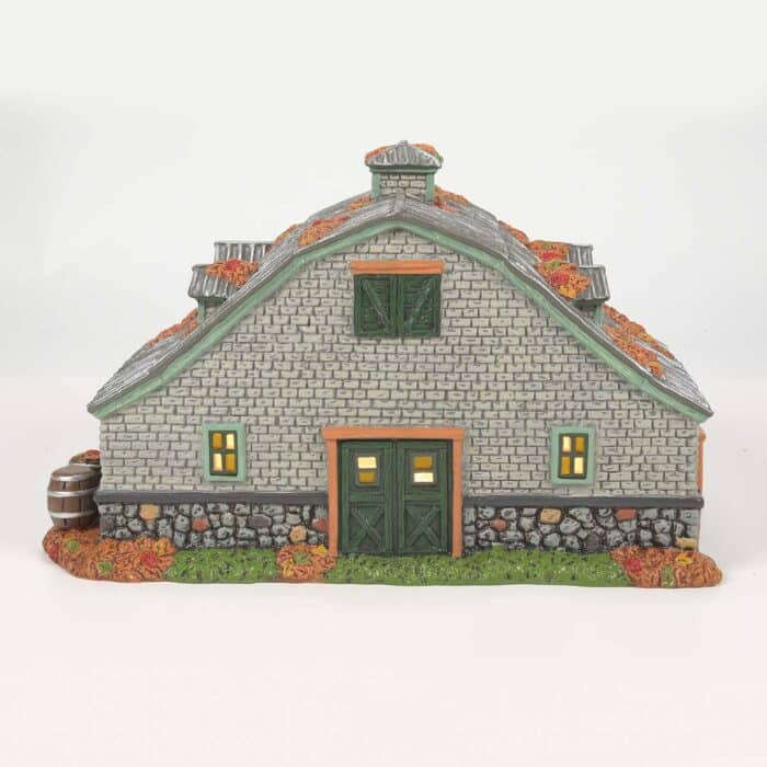 Oktoberfest Beer Garden Snow Village Halloween D56 Back