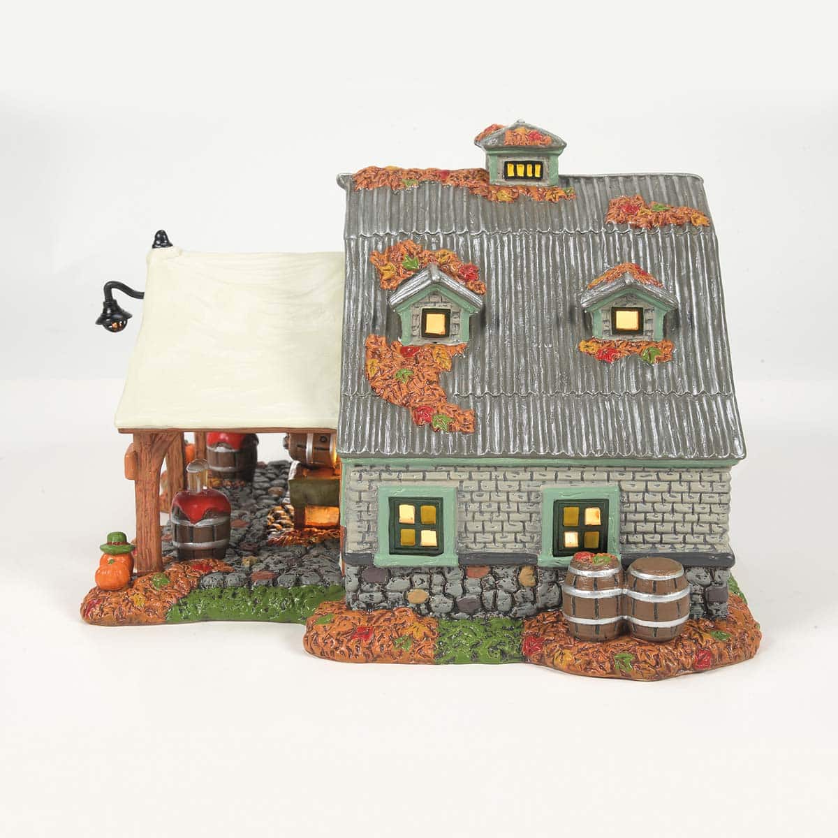 Oktoberfest Beer Garden Snow Village Halloween D56 Side