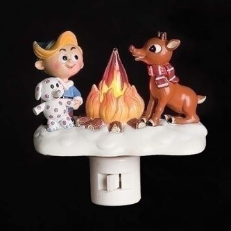 Rudolph Campfire Night Light
