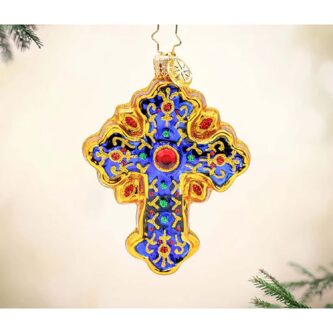 Sacred Season Cross Gem By Radko