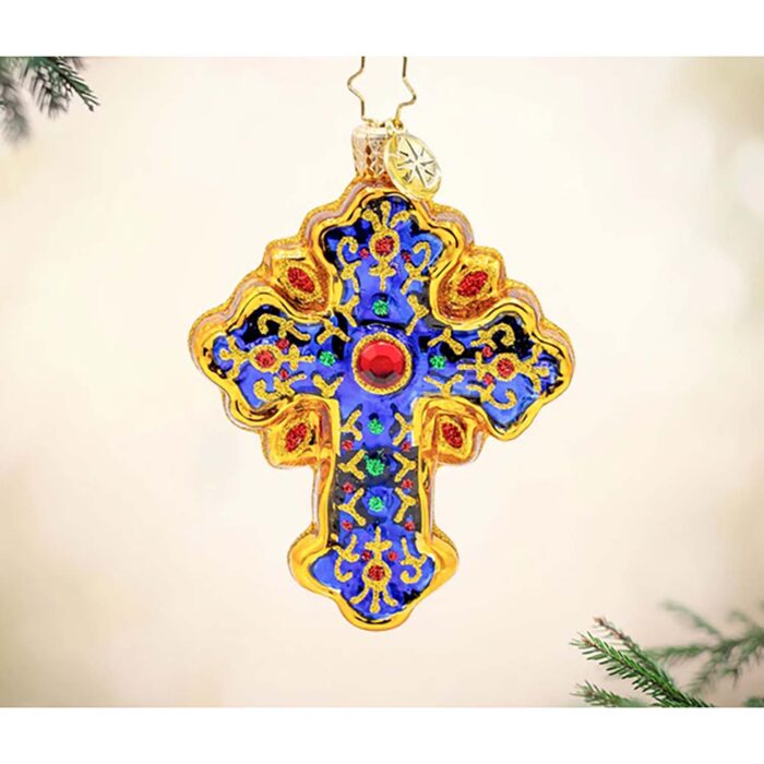 Sacred Season Cross Gem by Radko