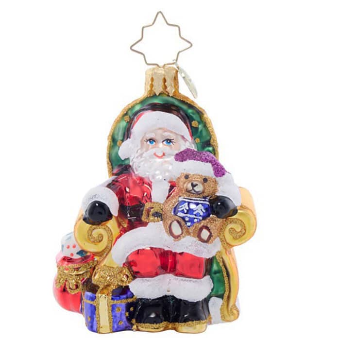 Strike a Pose Santa Gem by Radko Front