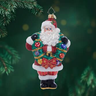 Wreath Wrangler Claus By Radko