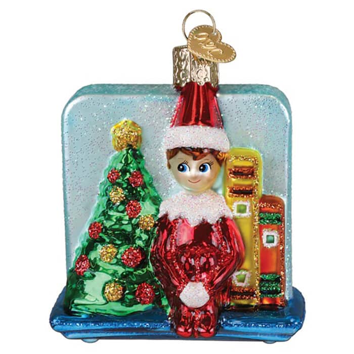 Scout Elf® Storytime Ornament Old World Christmas Front