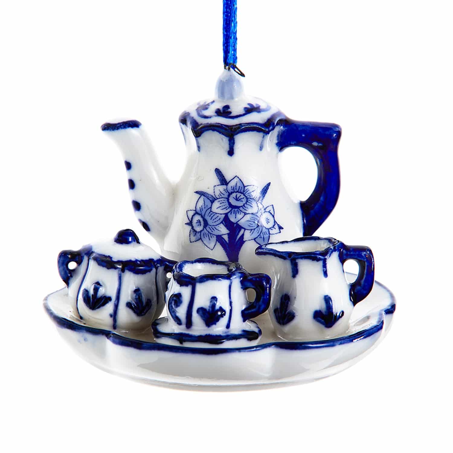 Blue and White Afternoon Tea Ornament