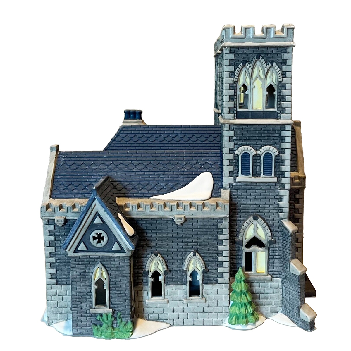 Cathedral of St Marks Christmas in the City D56 Pre owned Side Two