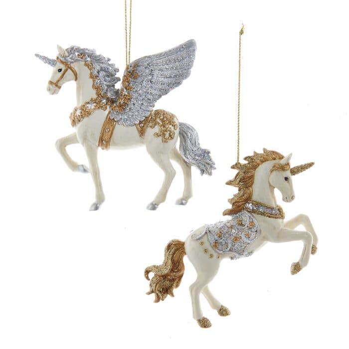 Celestial Unicorn or Pegasus Ornaments