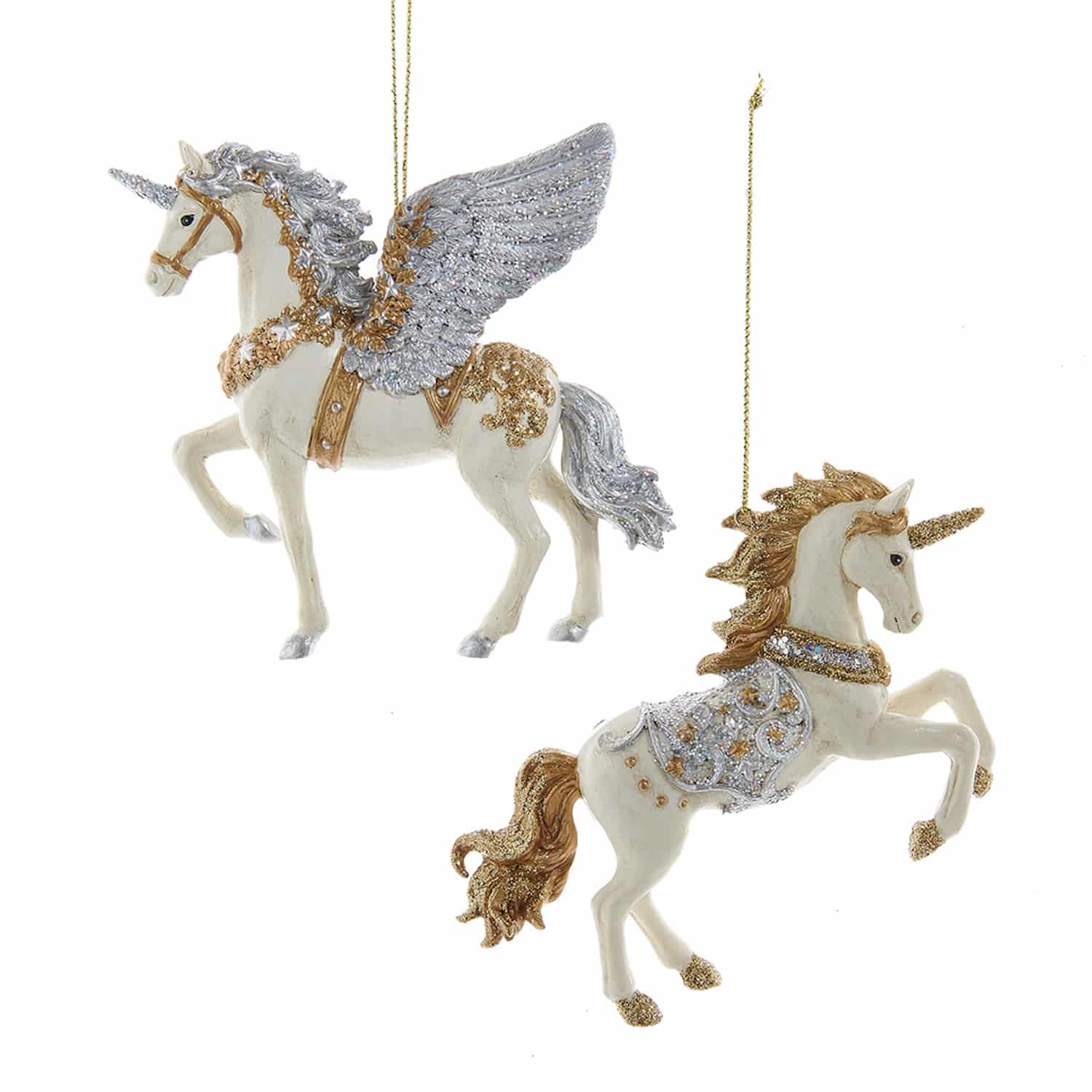 Celestial Unicorn or Pegasus Ornaments