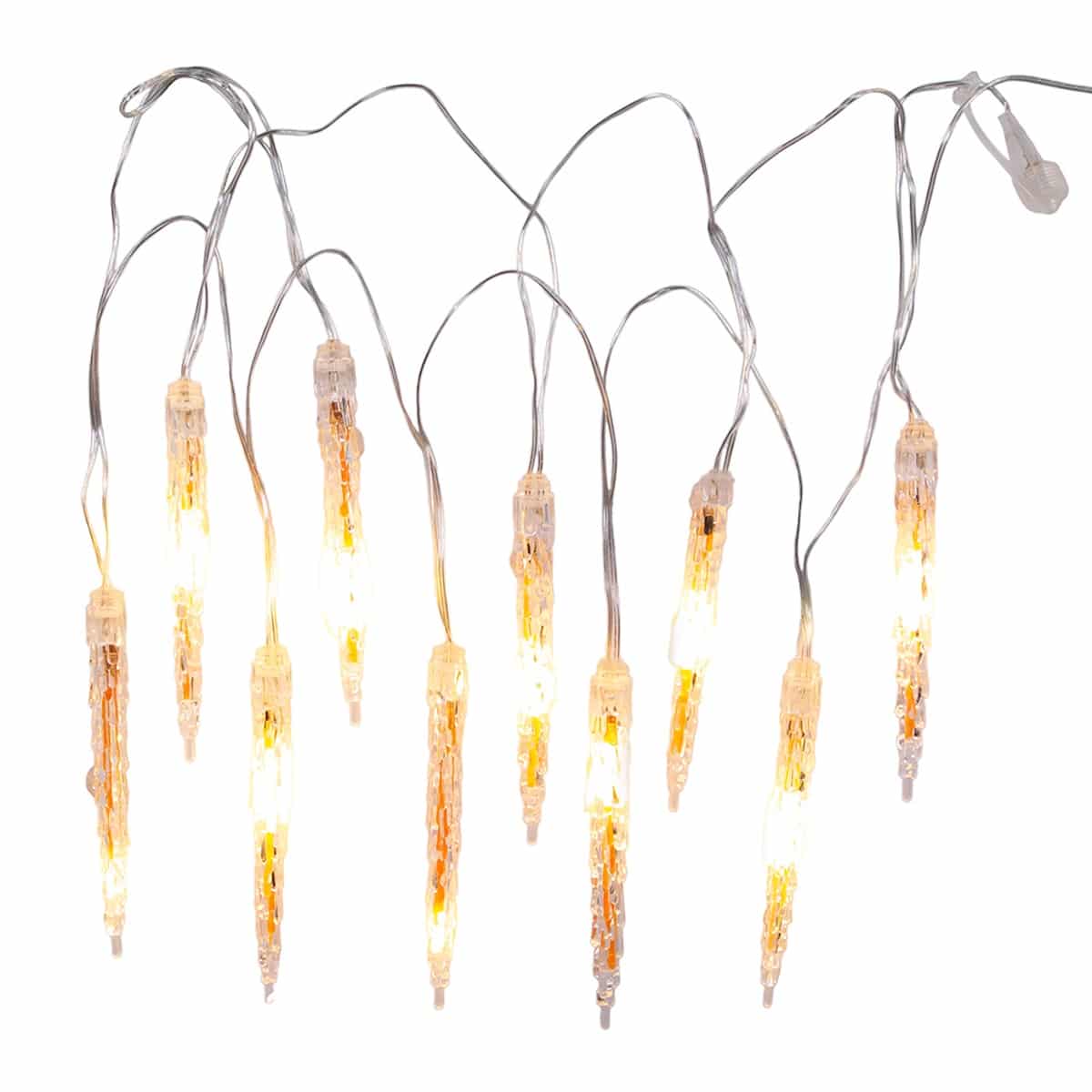 Cool White or Warm White Icicle Led Lights Warm White Strand