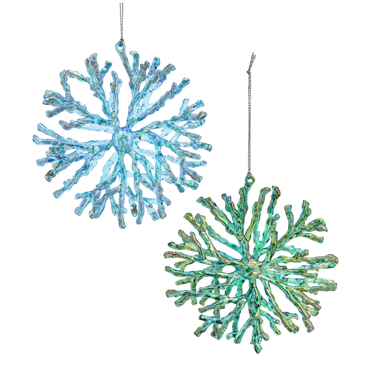 Electroplated Snowflake Ornaments