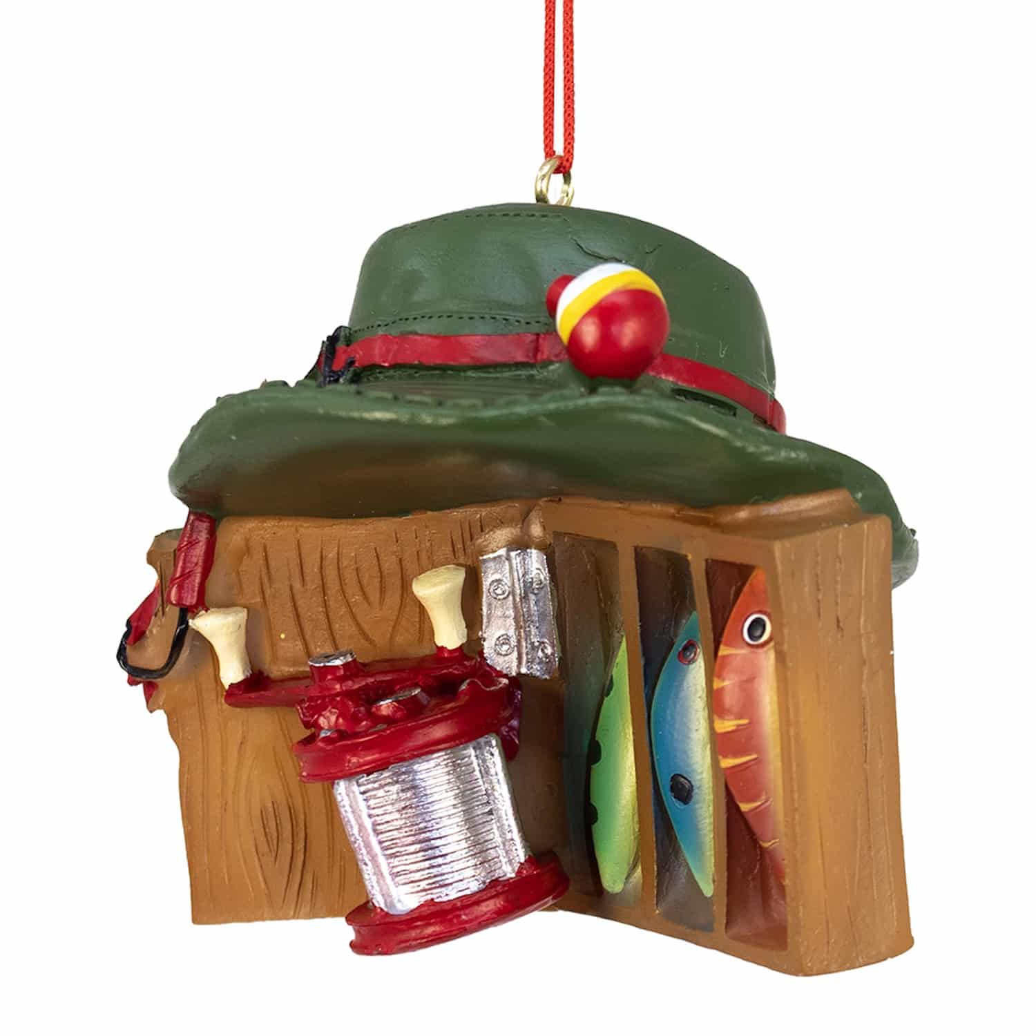 Fishing Hat Tackle Box Ornament