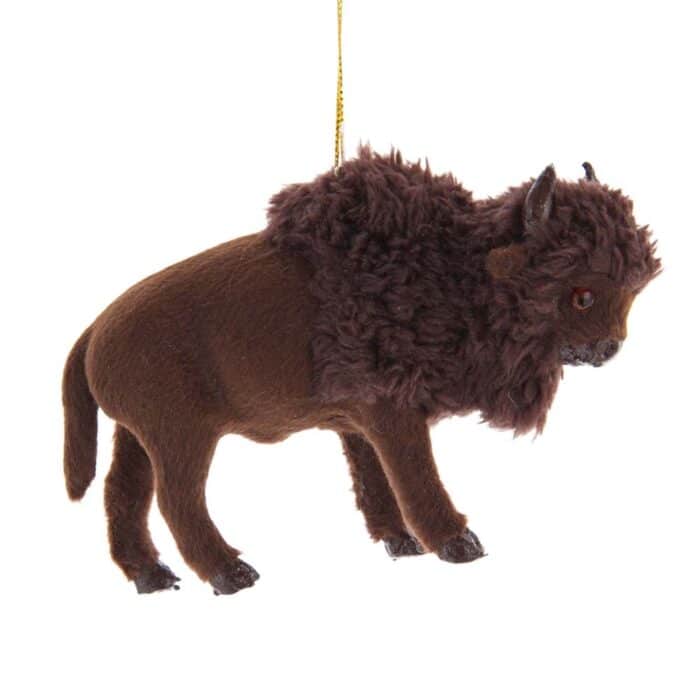 Furry Buffalo Ornament